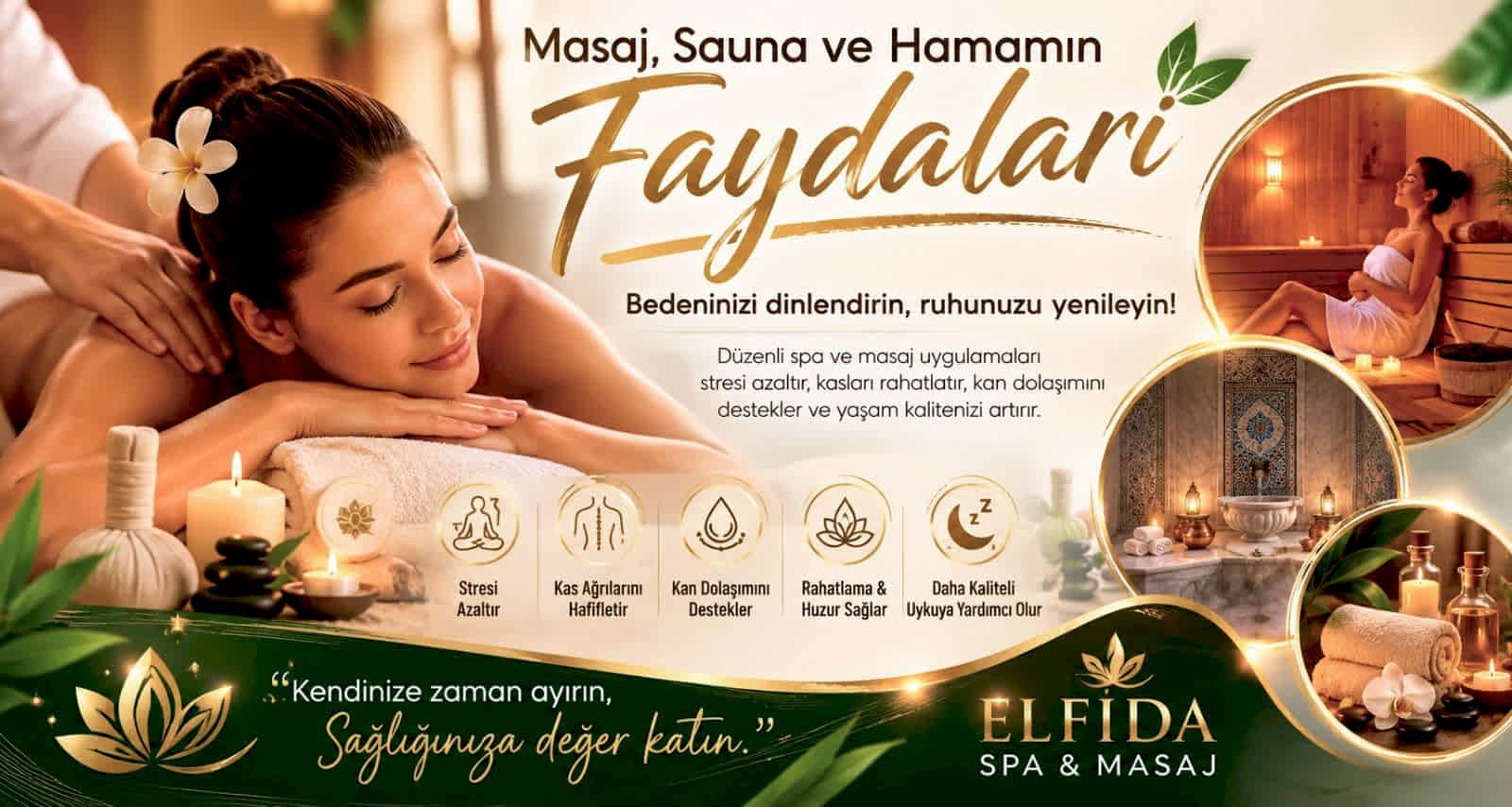 Masaj, Sauna ve Hamamın Faydaları: Neden Düzenli Spa Deneyimi Yaşamalısınız?